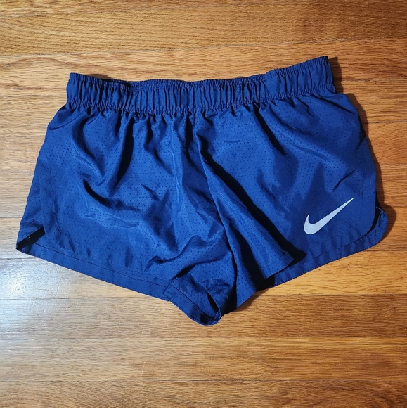 Nike Running Shorts Pin Dot Navy M - Picture 1 of 6